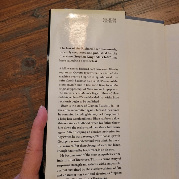Blaze by Richard Bachman 2007 1st Edition - Picture 2 of 6